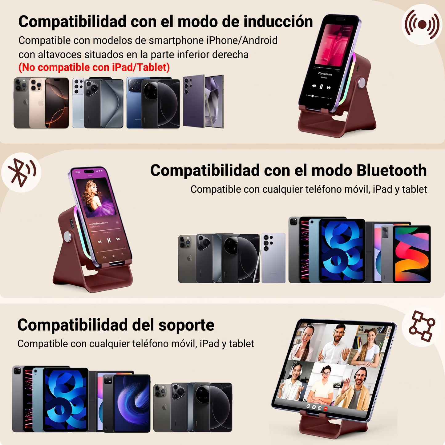 Soporte Altavoz 5 en 1