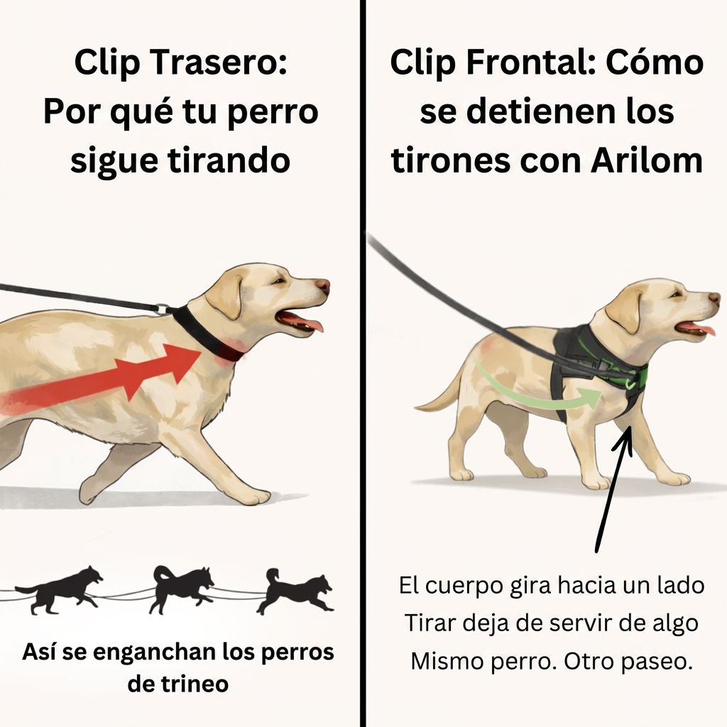 Arnés antitirones para perros Arilom